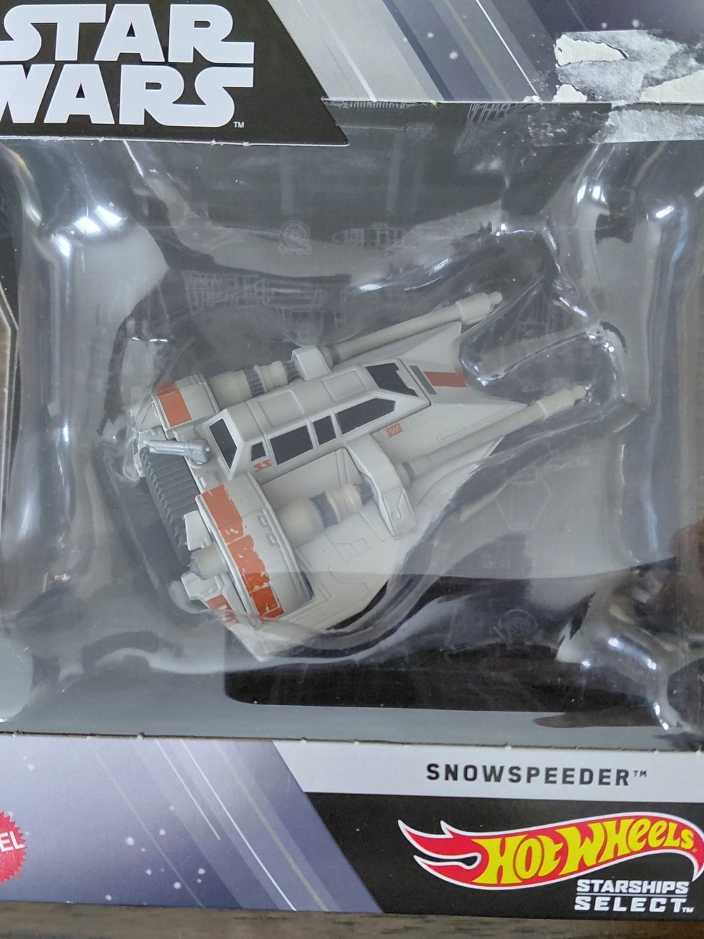 Mattel Hot Wheels Star Wars Snowspeeder - White and Orange